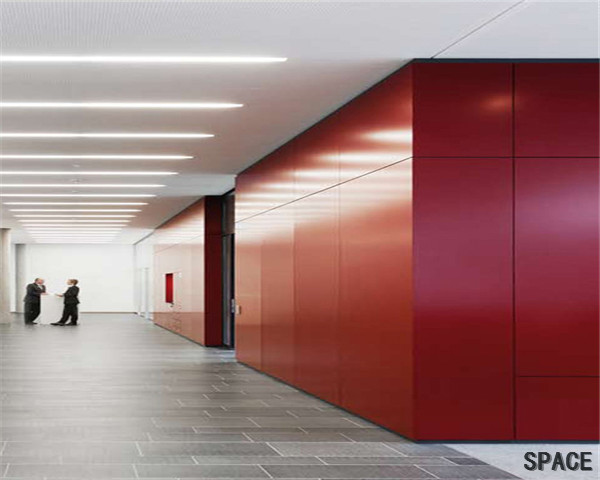 浈江挂板隔断墙，金属挂板隔断